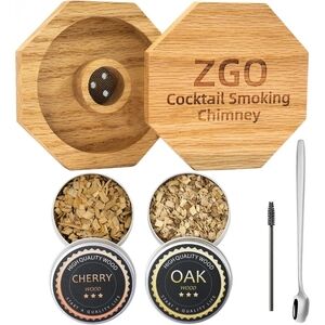 Men's Cocktail Smoker Kit for Cocktails Wine Whiskey Bourbon by ZGO